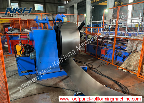 5TonsX600mm Hydraulic Un Coiler With Snubber Arm Standard / Customized Decoiler