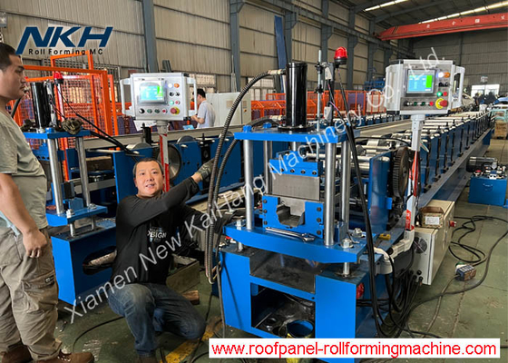 YX85-136 Water Gutter Roll Forming Machine With Cr12 Cutting Blade Material