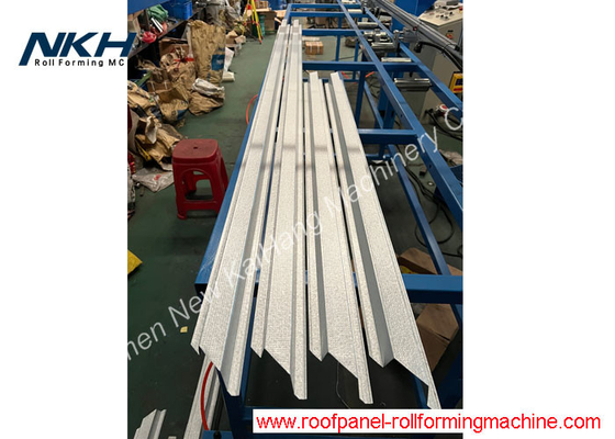45 Degree Cut Batten Roll Forming Machine For Inner Roof Decoration Batten Roof Top Hat Panel With Auto Stacking