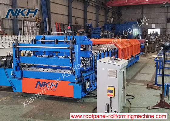 comprar YX22-211-1105 Roof Tile Roll Forming Machine Metal Roofing Machine Servo motor de condução online manufacture
