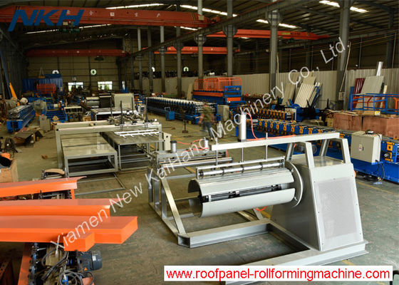 comprar Linha de aço da máquina de corte da folha de metal 0,3 - 1,0 * 1250mm com Re-Coiler online manufacture