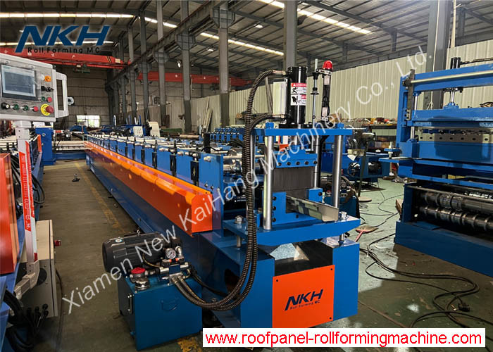 YX85-136 Water Gutter Roll Forming Machine With Cr12 Cutting Blade Material