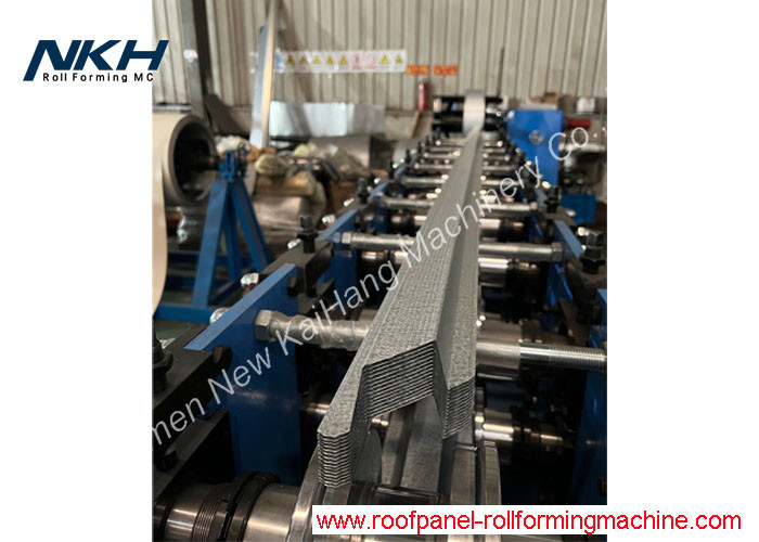 45 Degree Cut Batten Roll Forming Machine For Inner Roof Decoration Batten Roof Top Hat Panel With Auto Stacking