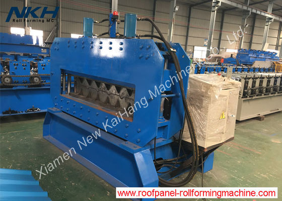 Rolo de encurvamento hidráulico do telhado do metal que forma a largura da tampa da máquina 1200mm com servo motor de Siemens