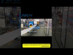 Máquina formadora de rolo de painel de telhado com costura vertical