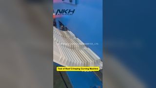 Máquina curvadora de crimpagem automática para telhados