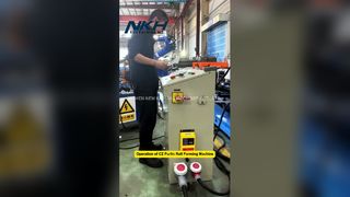 Operação da Máquina Formadora de Rolos CZ Purlin