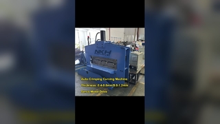 Pronto para inspeção! Máquina curvadora de crimpagem automática para telhados